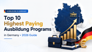 Top 10 highest paying Ausbildung programs in Germany for 2026, featuring career growth, education, and vocational training opportunities.