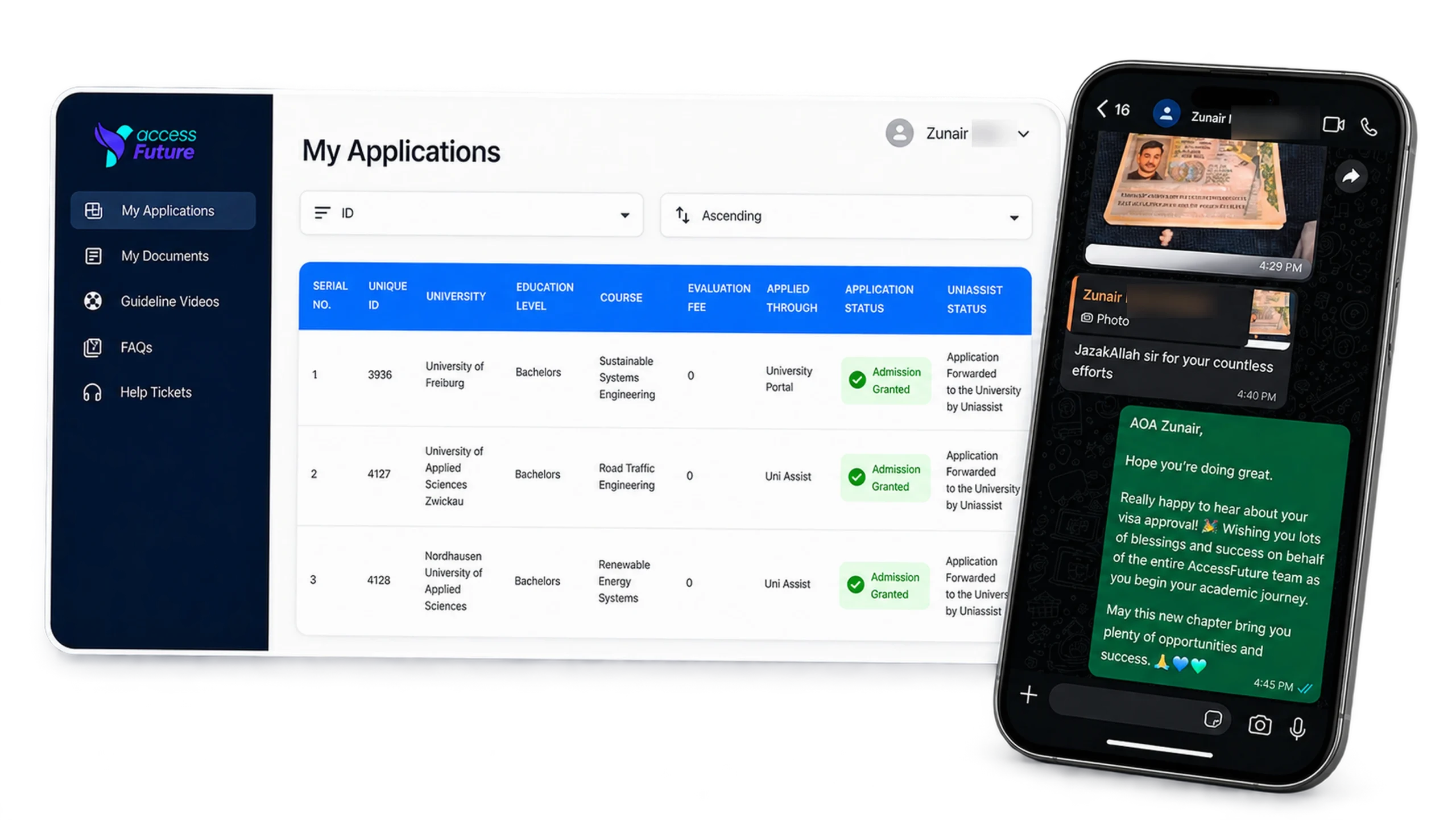 AccessFuture Student Portal
